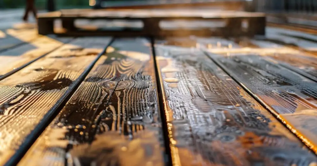 old wet deck concept of needing deck restoration